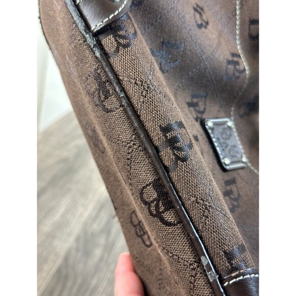 Dooney & Bourke Monogram Brown/Chocolate Small Hobo Shoulder Bag Authentic - Picture 11 of 16